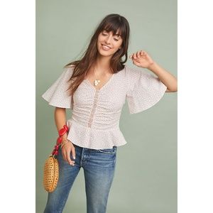 Anthropologie Peplum Blouse